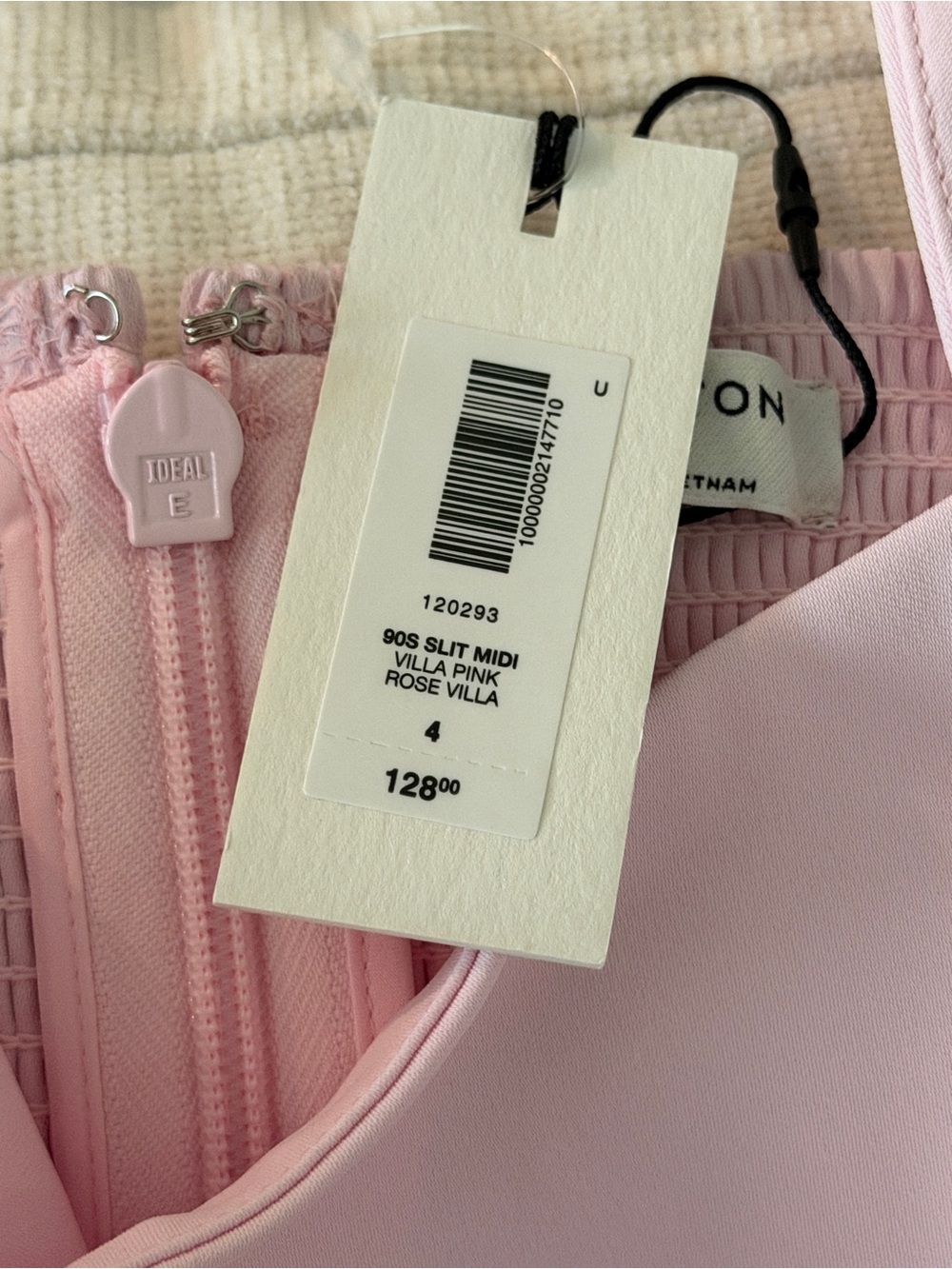 Aritzia Villa Pink 90s Slit Midi Dress